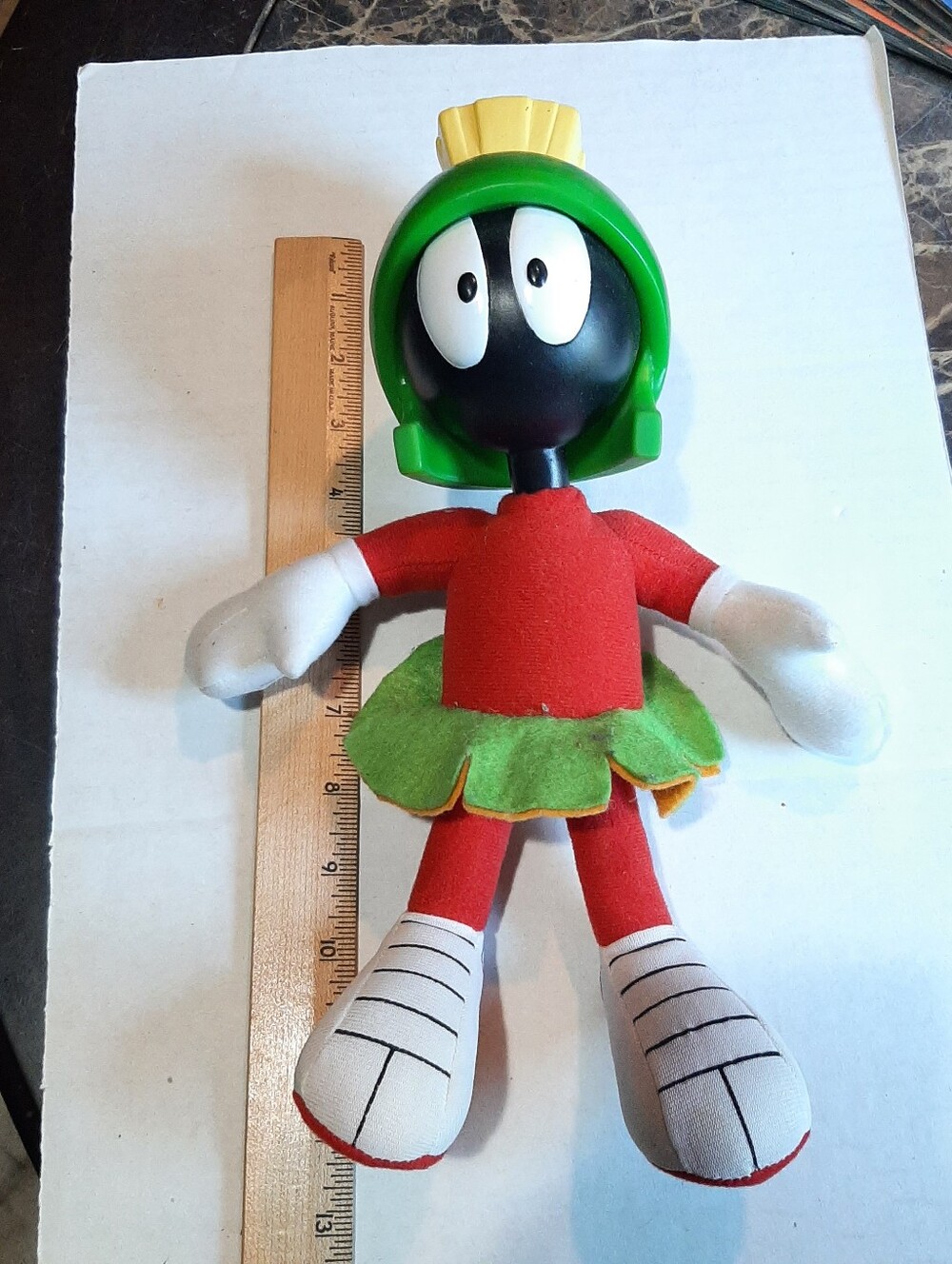 🔥Warner Bros Looney Tunes Marvin the Martian 12" Plush Doll Play By Play
